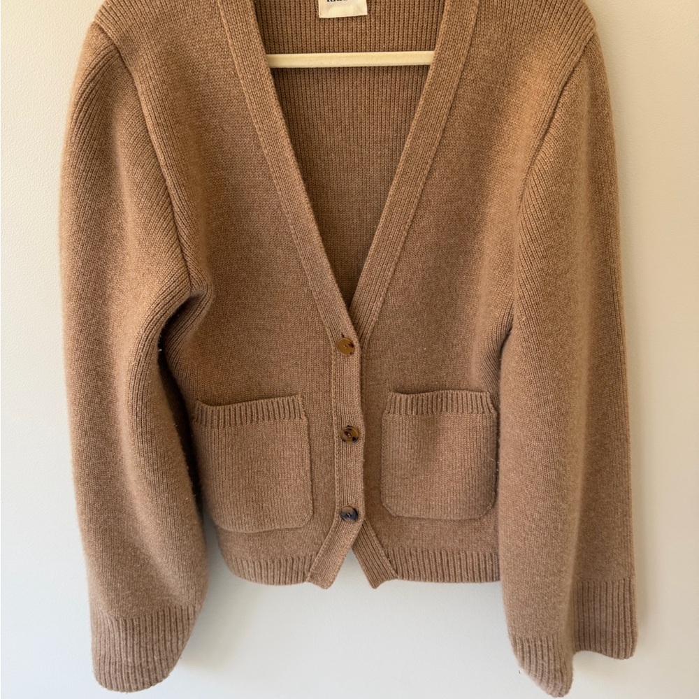 KHAITE Scarlet Camel Cardigan Sweater - Picture 3 of 7